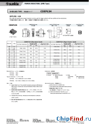 Datasheet CDEP134-0R3MC manufacturer Sumida
